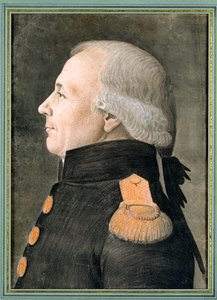 Portræt af en officer (pastel på papir)