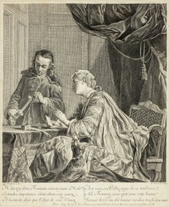 Kvinde forsegler et brev
