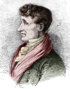 Portræt af Joseph Joubert (1754-1824), fransk forfatter. Gravering af Bocour i "" Le Magasin maleriske""