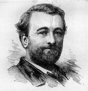 Portræt af Paul Bert (1833-1886), fransk fysiolog og politiker. Indgravering af Bocour i "" Le Monde Illustré"" nr. 1287 af 26. november