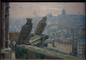 Paris set fra Notre-Dame af Etienne Moreau Nelaton