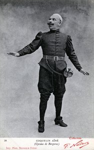 Constant Coquelin aka som Coquelin aîné (1841 - 1909) i kostume af Cyrano de Bergerac (s/h foto)