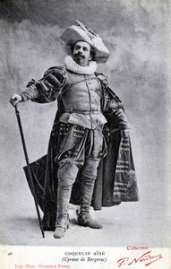 Constant Coquelin aka som Coquelin aîné (1841 - 1909) i kostume af Cyrano de Bergerac (foto)