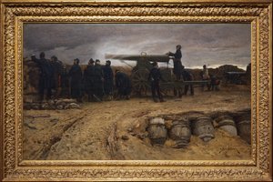 French heavy artillery piece at the siege of Paris, 1872dani