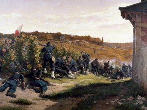 Tirailleurs de la Seine i slaget ved Rueil-Malmaison, 21. oktober 1870, detalje