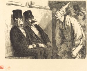 Opera Ball: Du har det for sjovt! af Etienne after Honoré Daumier