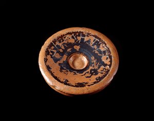 Etruskisk civilisation: terracottaskæringsfragment dedikeret til gudinden Demeter 550-530 f.Kr. - Fra Gravisca, Italien af Etruscan