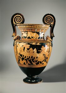 Italien, Lazio, Civita Castellana, Falerii, Volute krater (vase brugt til at blande vin og vand) af Etruscan
