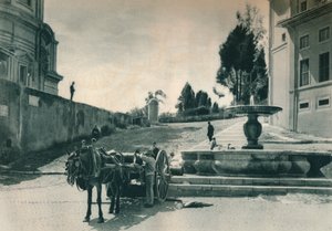 På bagsiden af Vatikanet nær museerne og mønten, Rom, Italien, 1927