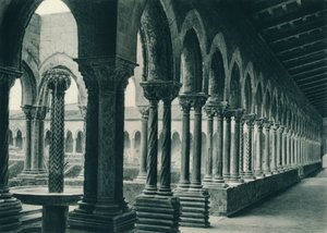Benediktinerklosterets klostre, Monreale, Sicilien, Italien, 1927