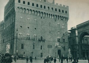 Palazzo Vecchio, Piazza della Signoria, Firenze, Italien, 1927
