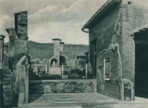Gade der stiger op til forummet, Pompeji, Italien, 1927 af Eugen Poppel
