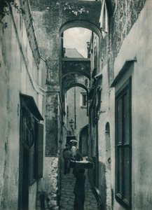 Street of Capri, Italien, 1927 af Eugen Poppel