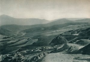 Udsigt over svovlminerne, Agrigento, Sicilien, Italien, 1927