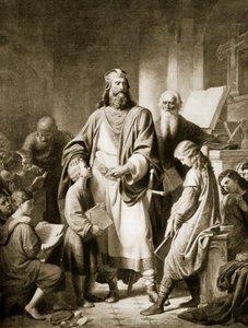 Charlemagne og hans lærde, illustration fra 