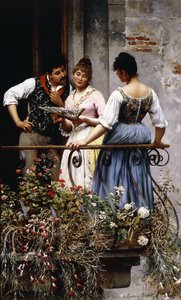 På balkonen, 1889