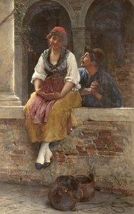 Tilbuddet, 1887 af Eugen von Blaas