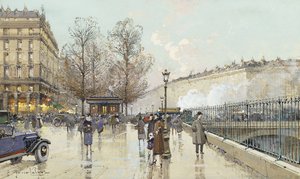 Boulevard Pereire, Paris af Eugene Galien-Laloue