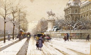 Paris om vinteren af Eugene Galien-Laloue