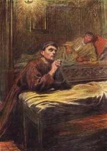Konvertering af broder Bernard af Quintavalle (farvelitografi)