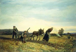 Pløjning af markerne, 1877