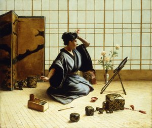 Geisha-pigen, 1890 af Eugene Armand Lachaise