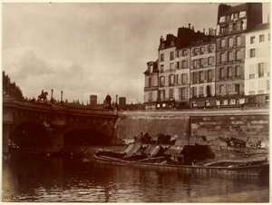 Hjørne af Pont Neuf af Eugène Atget