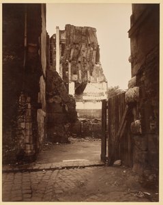 Gadehjørne ved kirkegården, Saint-Benoît af Eugène Atget