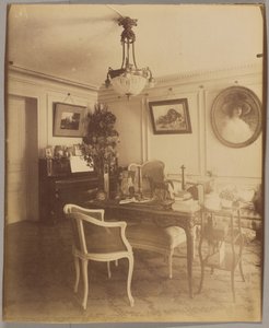 Interiør hos hr. F., børsmægler, rue Montaigne af Eugène Atget