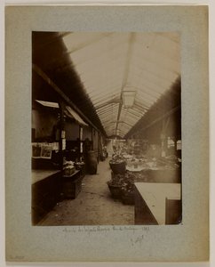 Marché des Enfants-Rouges, rue de Bretagne, 3. arrondissement, Paris af Eugène Atget
