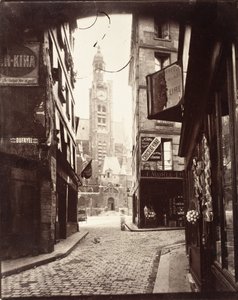 Rue de la Montagne Sainte-Geneviève af Eugène Atget