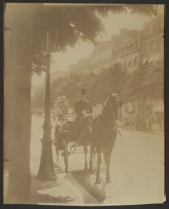 [Ventende vogn] af Eugène Atget