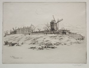 Moulin de la Galette, Montmartre af Eugene Bejot