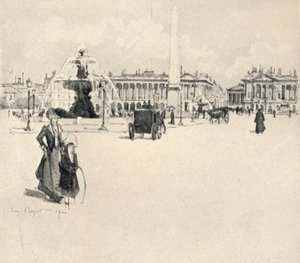 Place de la Concorde, 1915 af Eugene Bejot