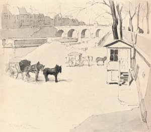 Pont Marie - Heste og vogne, 1915