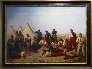 Lottospillet på Chalons lejr af Eugene Bellanger