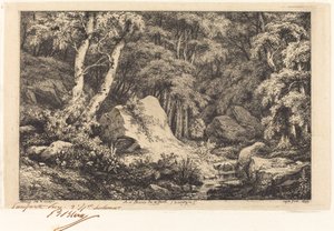 Ved forkastningens kløft, Auvergne (Kløften ved Auvergne) af Eugene Bléry