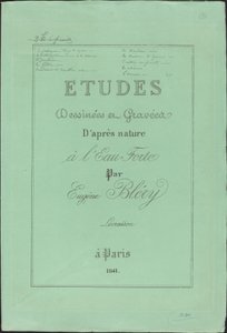 Studier tegnet og indgraveret fra livet af Eugene Bléry