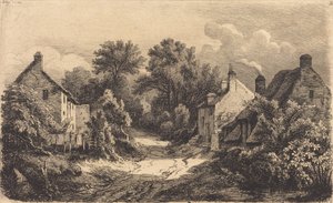 Le chemin de Garens Vejen til Garens, udgivet 1849. af Eugene Bléry