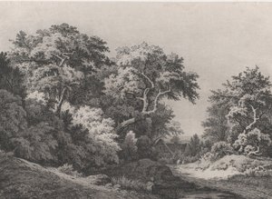 The Edge of the Woods, nær Rambouillet, 1860. af Eugene Bléry