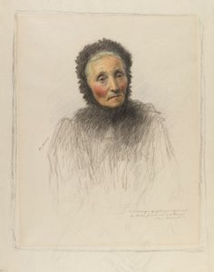Gammel kvinde af Eugene Burnand