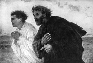 Apostlene Peter og Johannes om opstandelsens morgen, 1926.
