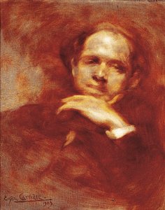 Portræt af Pau Casals, cellist, dirigent og spansk komponist (1876-1973) 1903 (olie på lærred) af Eugène Carrière