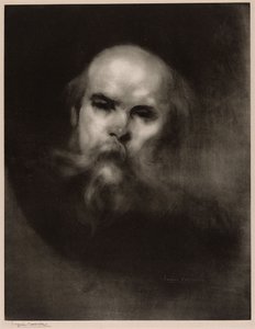 Portræt af Paul Verlaine af Eugène Carrière