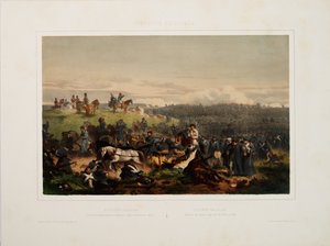 20. september 1854. Den russiske hærs tilbagetog efter slaget ved Alma, 1855. af Eugene Charles Francois Guerard