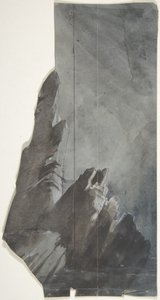 Design til et scenesæt, 1830-90.
