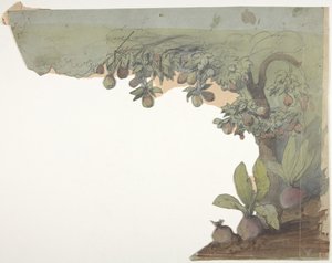 Design til en scene i Opéraen, Paris, 1830-90. af Eugene Ciceri