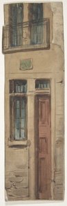 Design til en scene i Opéraen, Paris, 1830-90. af Eugene Ciceri