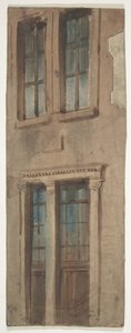 Design til en scene i Opéraen, Paris, 1830-90. af Eugene Ciceri