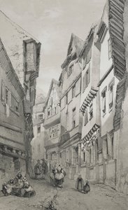 Maleriske og romantiske rejser i det gamle Frankrig. Bretagne: Morlaix af Eugene Ciceri